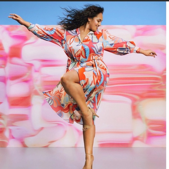 Alexis x Target Floral Long Sleeve Robe Dress - Picture 5 of 13